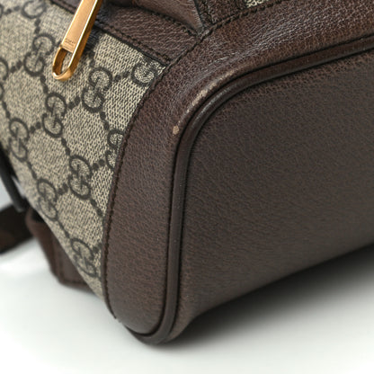 Gucci GG Supreme Monogram Calfskin Web Small Ophidia Day Backpack Beige Ebony New Acero 5 of 15