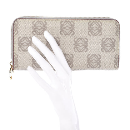 Loewe Monogram Zip Around Wallet Grey 2 of 8