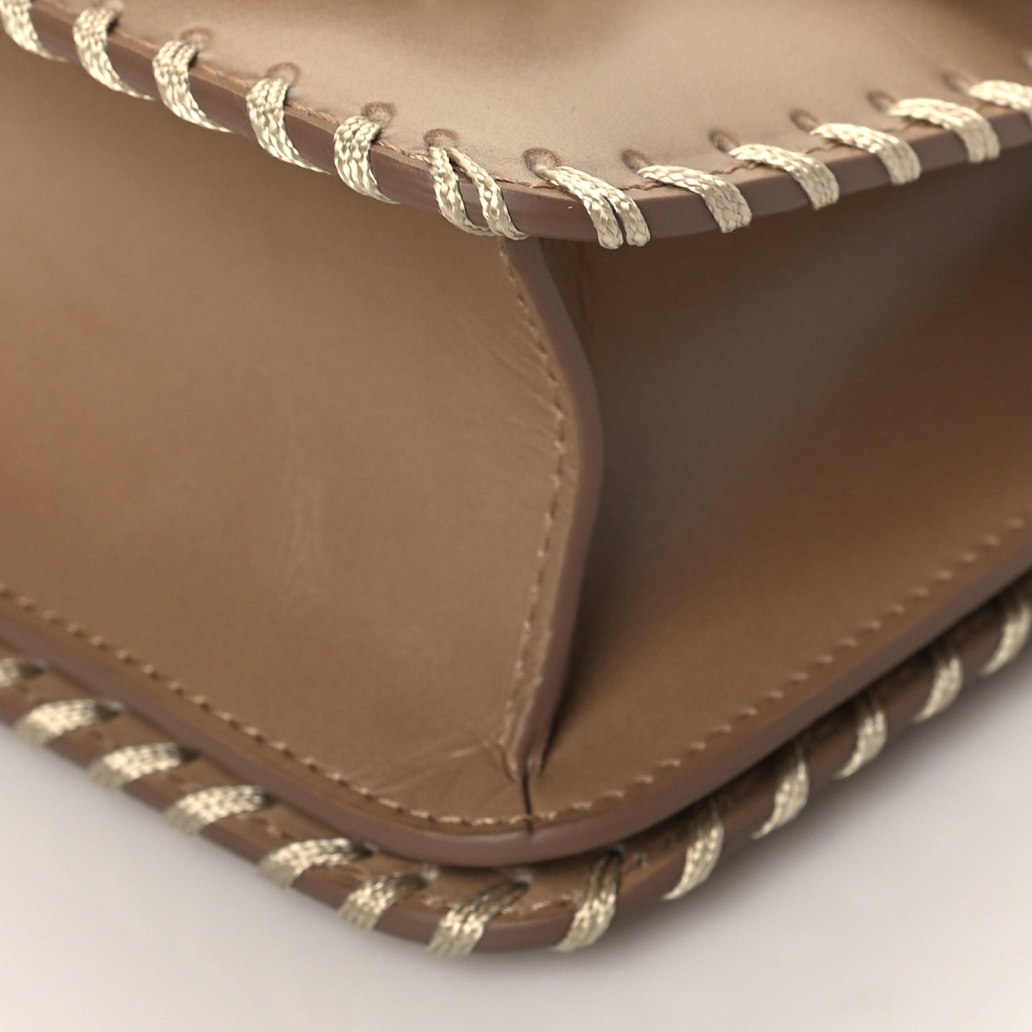 Calfskin Kattie Small Shoulder Bag Greyish Taupe