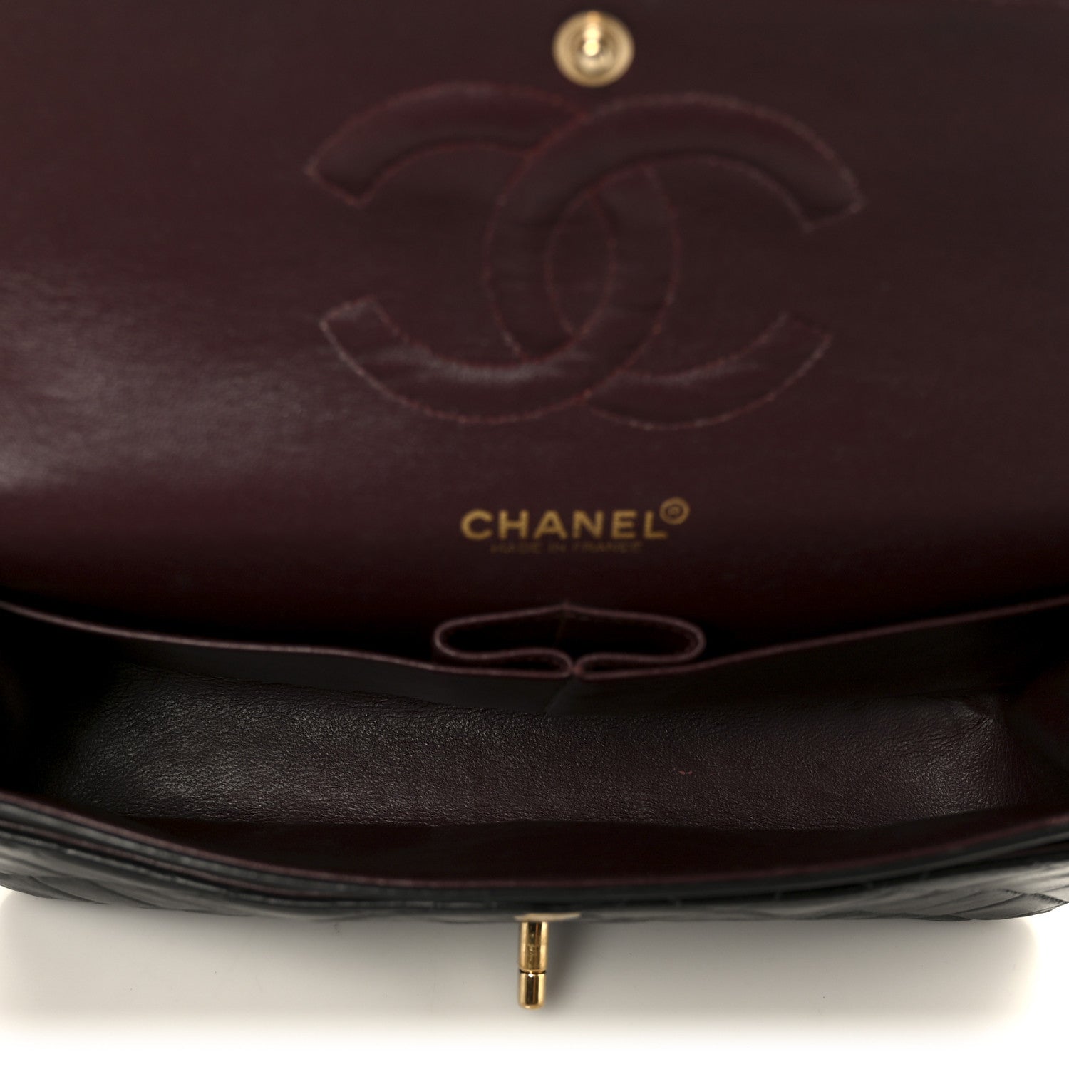 Chanel Lambskin Quilted Medium Double Flap Black 5 of 11