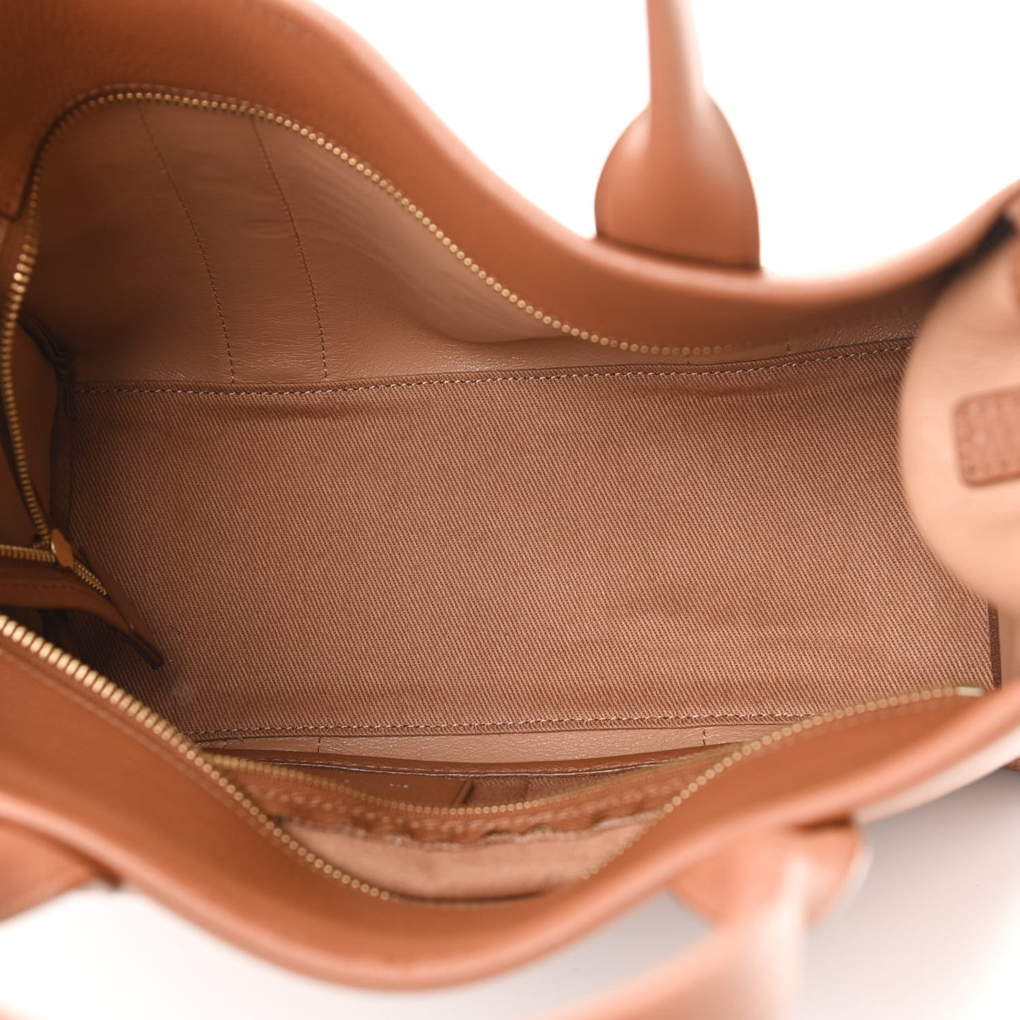 Grained Calfskin Medium The Tote Bag Argan Oil