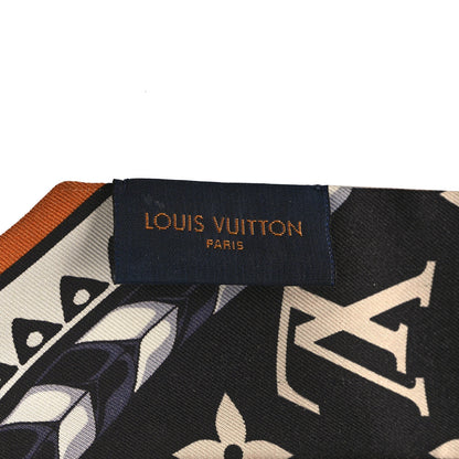 Louis Vuitton Silk Monogram LV Crafty Bi Color BB Bandeau Caramel Black 3 of 4