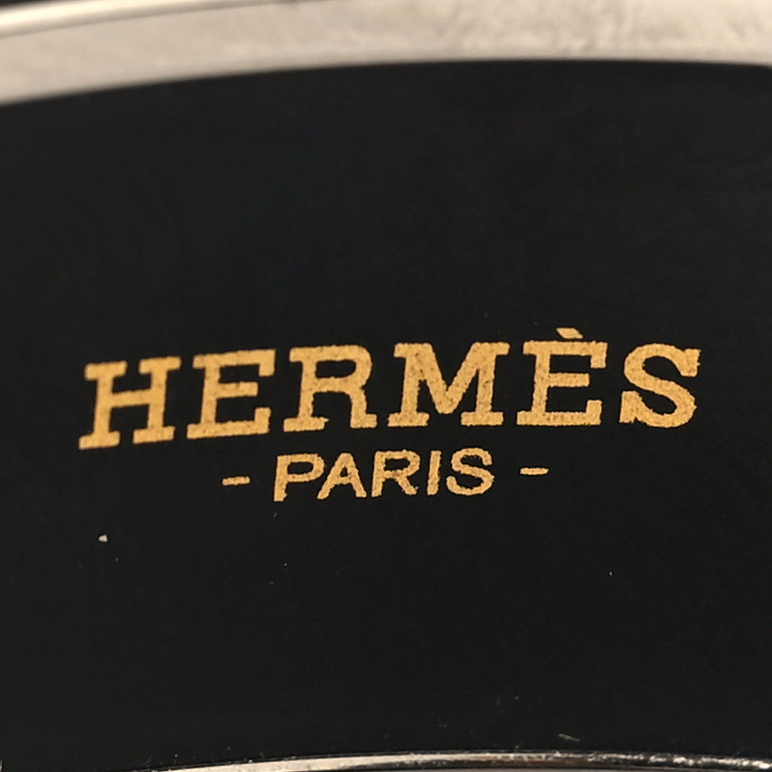 Hermes Enamel Printed Wide Les Léopards Bracelet 70 Positif Negatif 4 of 5
