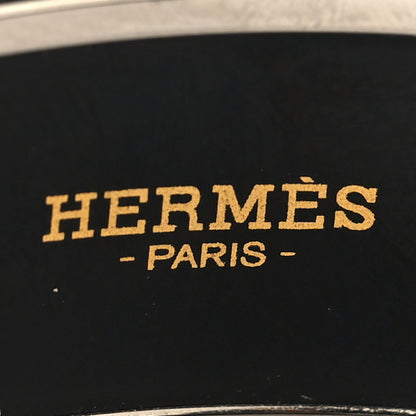 Hermes Enamel Printed Wide Les Léopards Bracelet 70 Positif Negatif 4 of 5