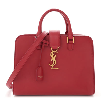 Saint Laurent Calfskin Baby Monogram Cabas Red 1 of 14