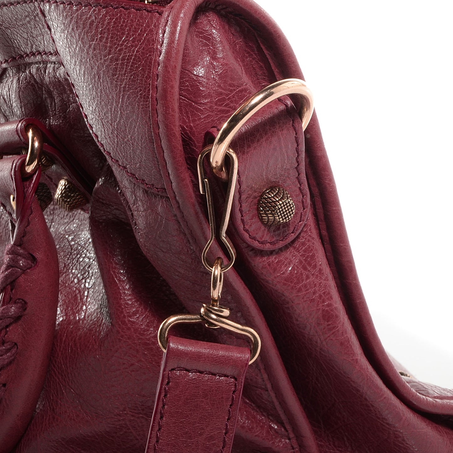 Agneau Giant 12 Rose Gold Hardware City Cassis
