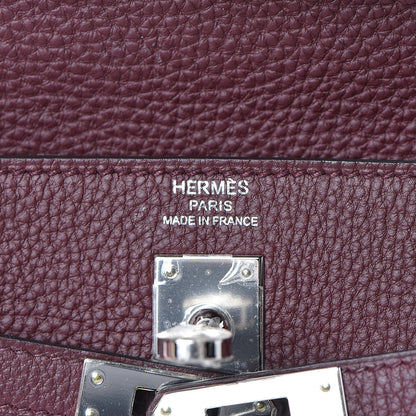 Hermes Togo Kelly Retourne 25 Bordeaux 18 of 37