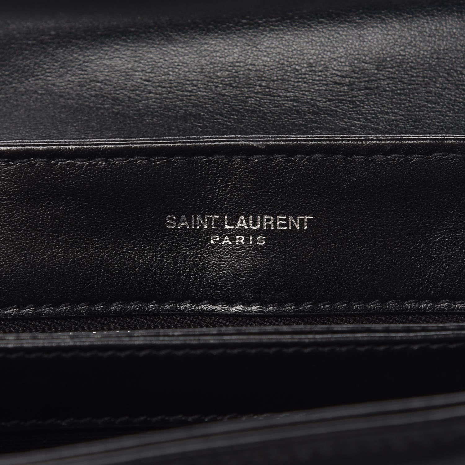Saint Laurent Calfskin Y Quilted Monogram Toy Loulou Crossbody Bag Black 6 of 12