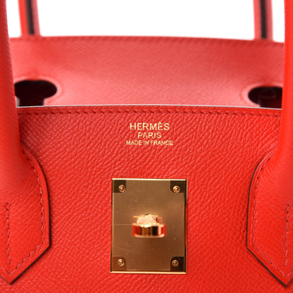 Hermes Epsom Birkin 30 Rouge De Coeur 8 of 11