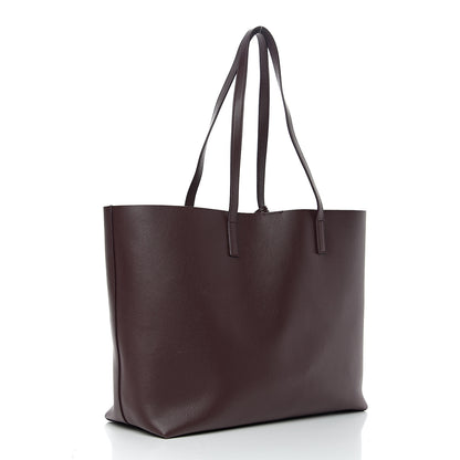 Saint Laurent Calfskin Large Shopping Tote Bordeaux 2 of 9