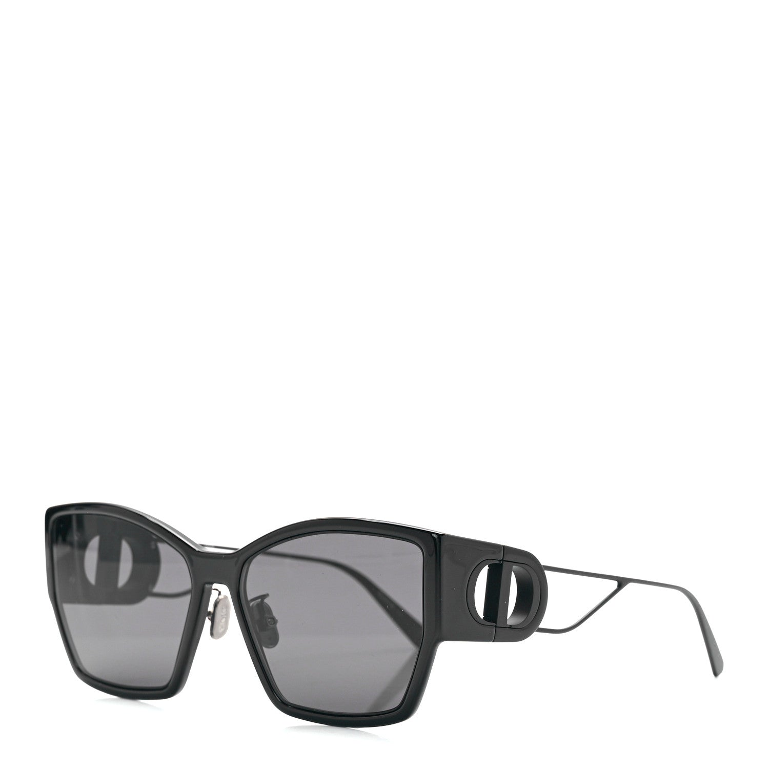 Christian Dior Rectangular 30 Montaigne 1 S2U Sunglasses Black 1 of 8