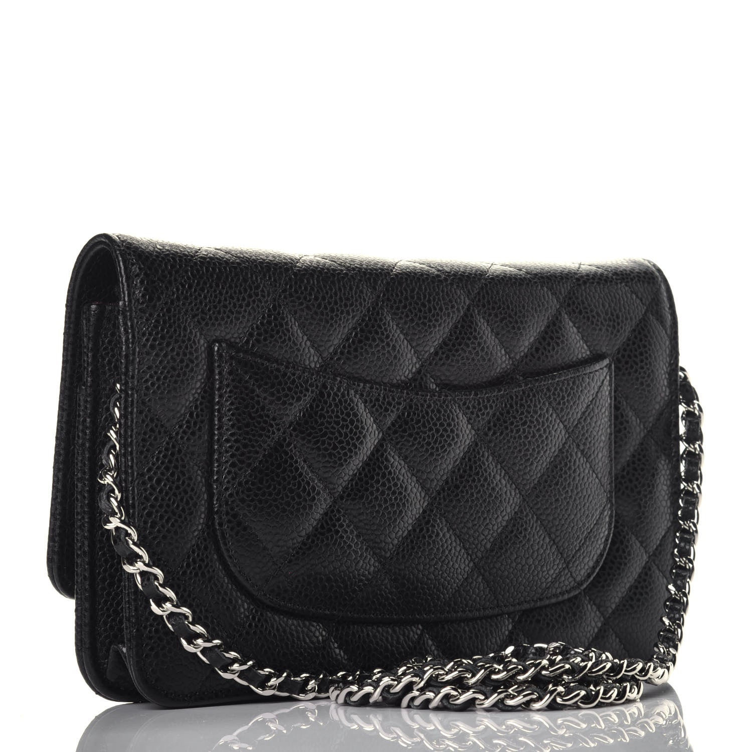 Chanel Caviar Quilted Wallet On Chain WOC Black 3 of 12