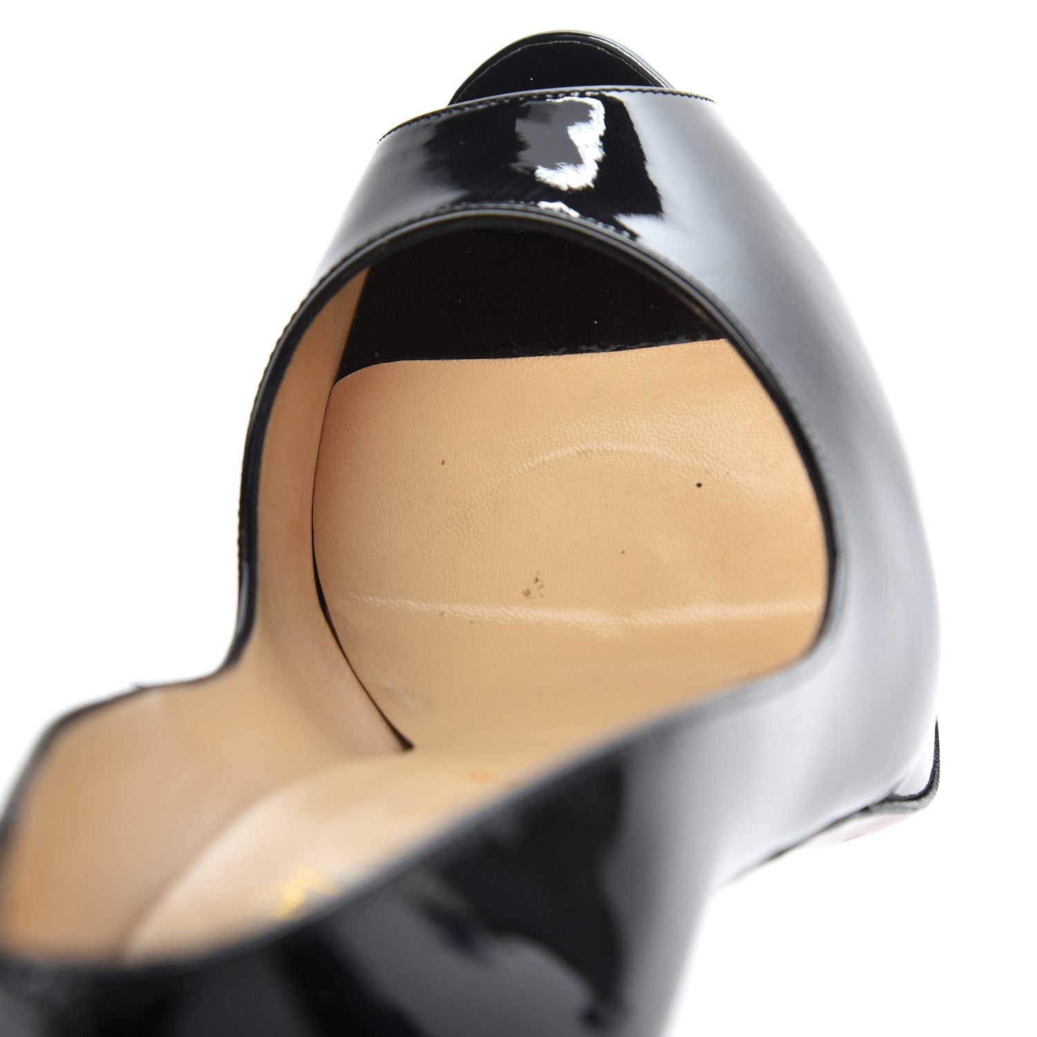 Christian Louboutin Patent Lady Peep 150 Pumps 39.5 Black 15 of 20