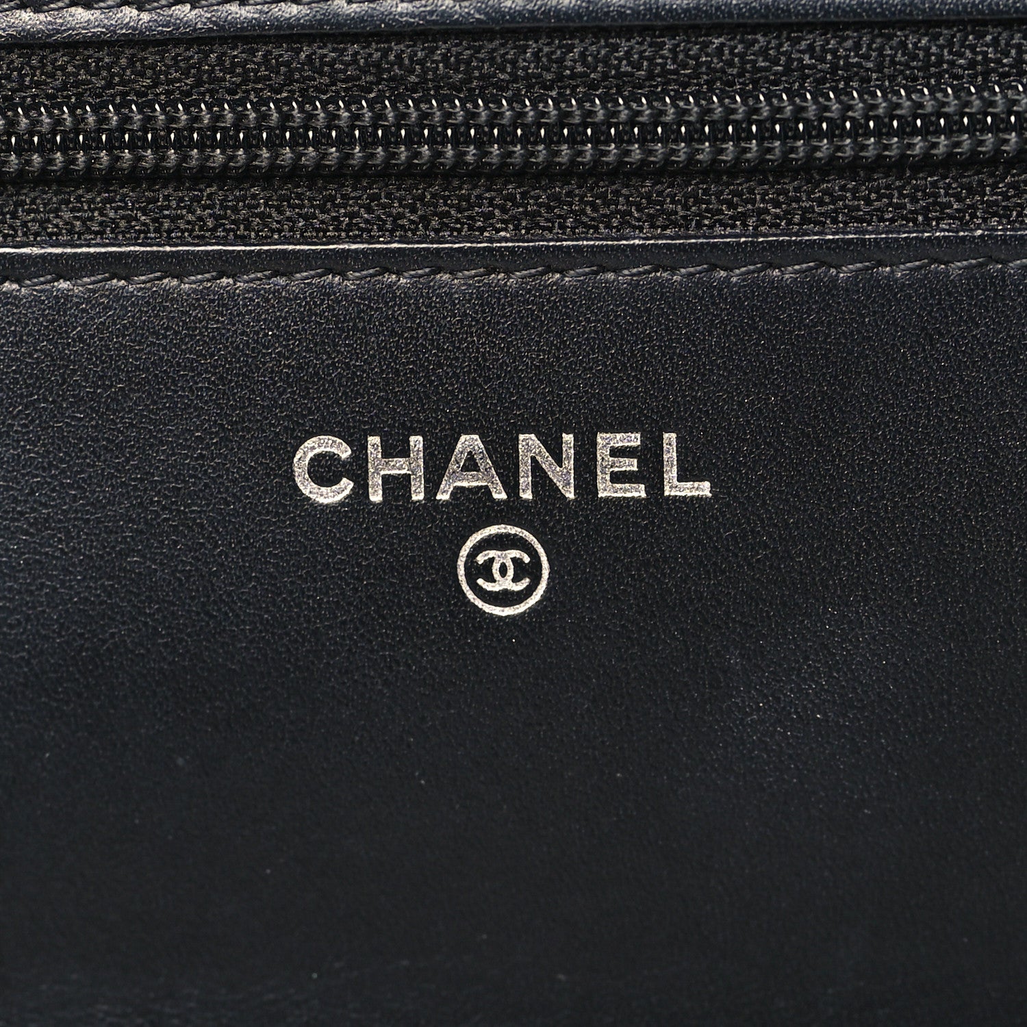Chanel Glazed Aged Calfskin Reissue Wallet On Chain WOC Black 5 of 9
