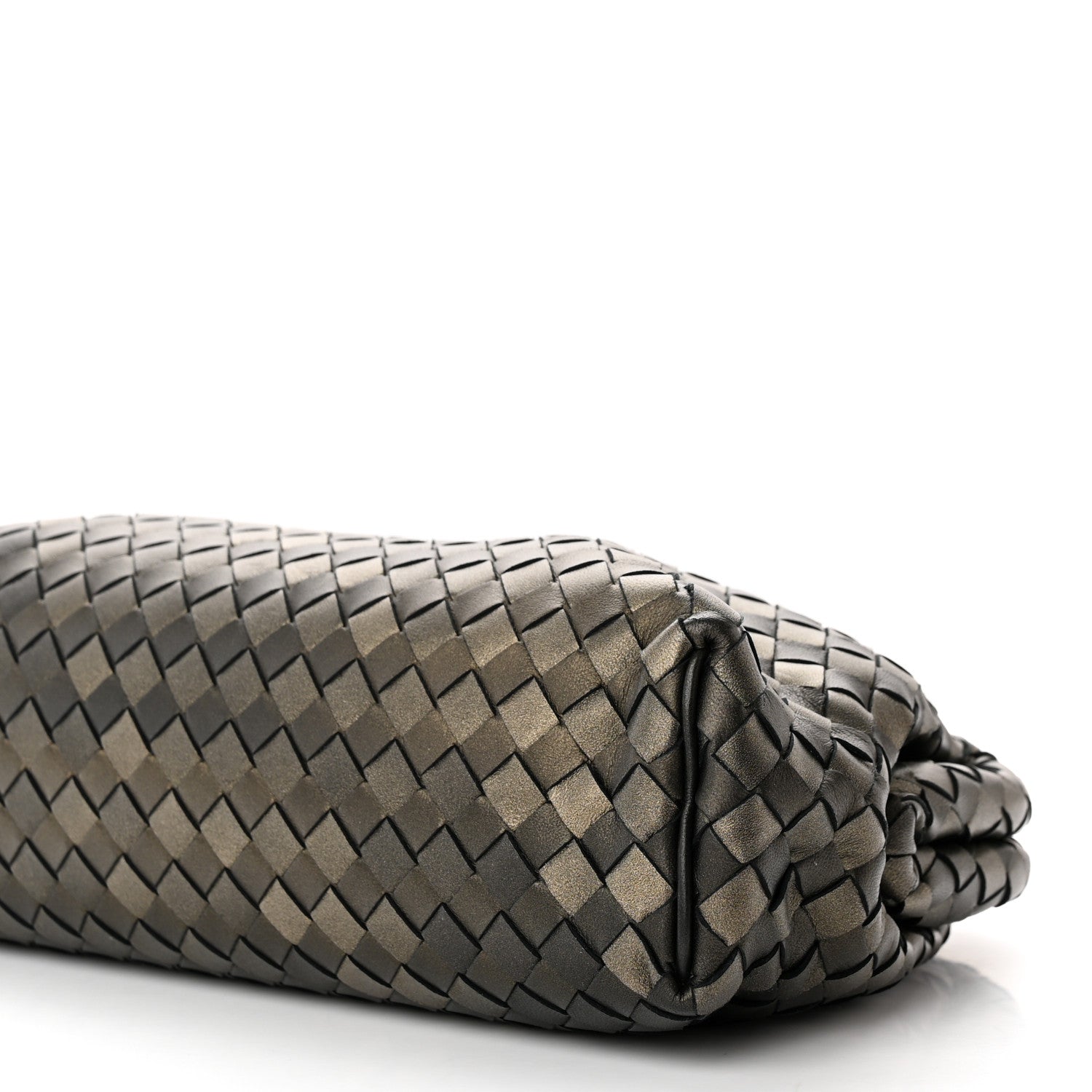 Bottega Veneta Nappa Intrecciato The Lauren 1980 Clutch Platinum 12 of 18