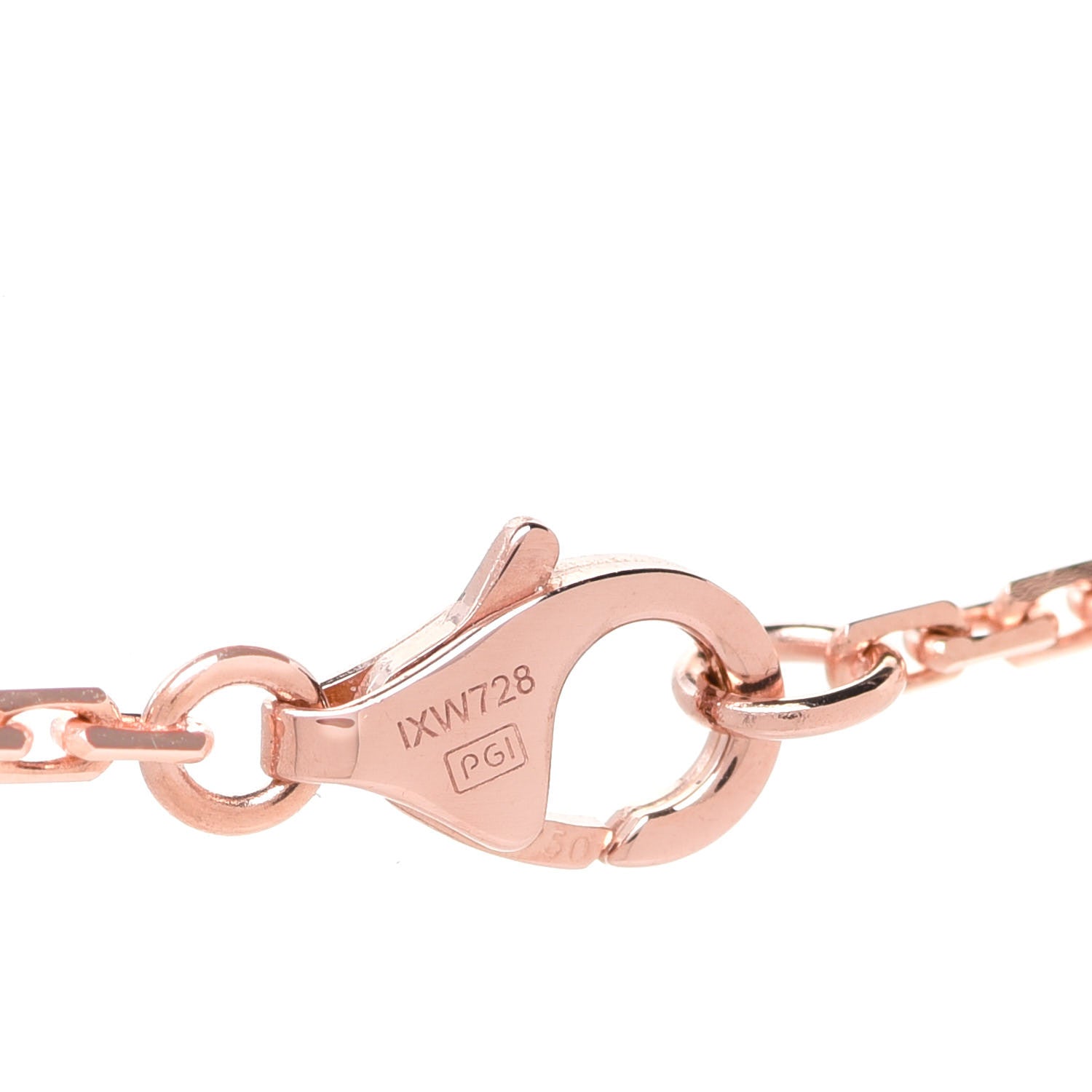 Cartier 18K Pink Gold Diamond Interlocking LOVE Necklace 5 of 6