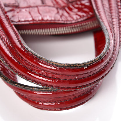 Givenchy Crinkled Patent Calfskin Medium Nightingale Red 13 of 14