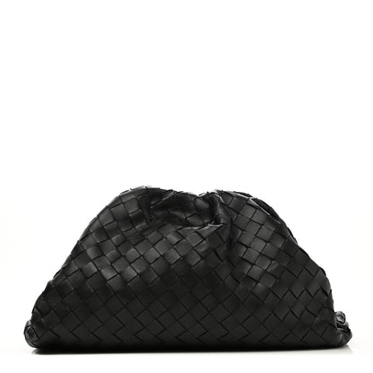 Bottega Veneta Nappa Maxi Intreccio The Pouch Oversized Clutch Black 1 of 7