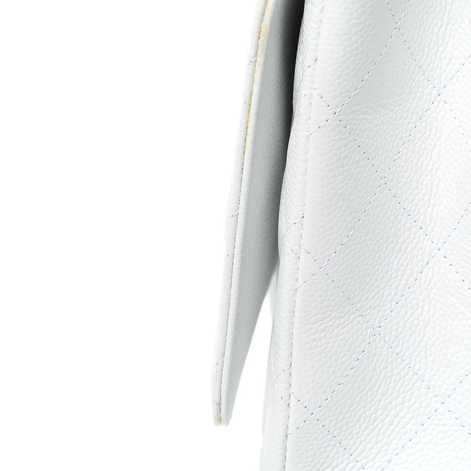 Chanel Caviar Quilted Maxi Single Flap White 13 of 19