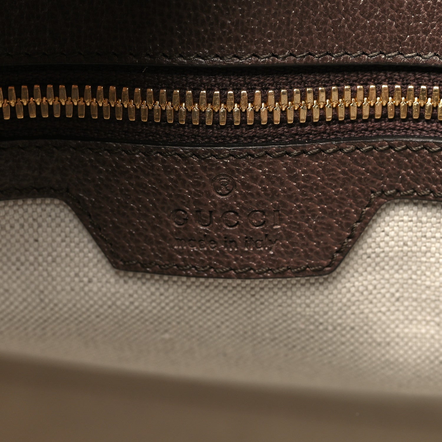 Gucci Monogram Jumbo GG Textured Dollar Calfskin Web Tote Bag Camel Ebony New Acero 6 of 12