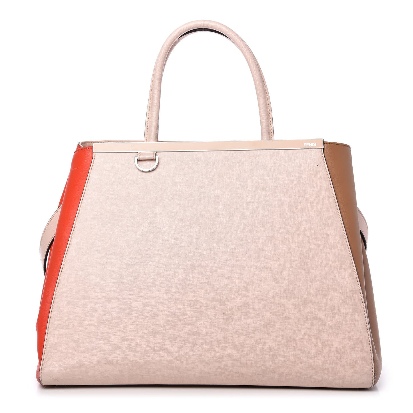 Vitello Elite Colorblock Regular 2Jours Tote Rosa Plaster Orzo Papavero