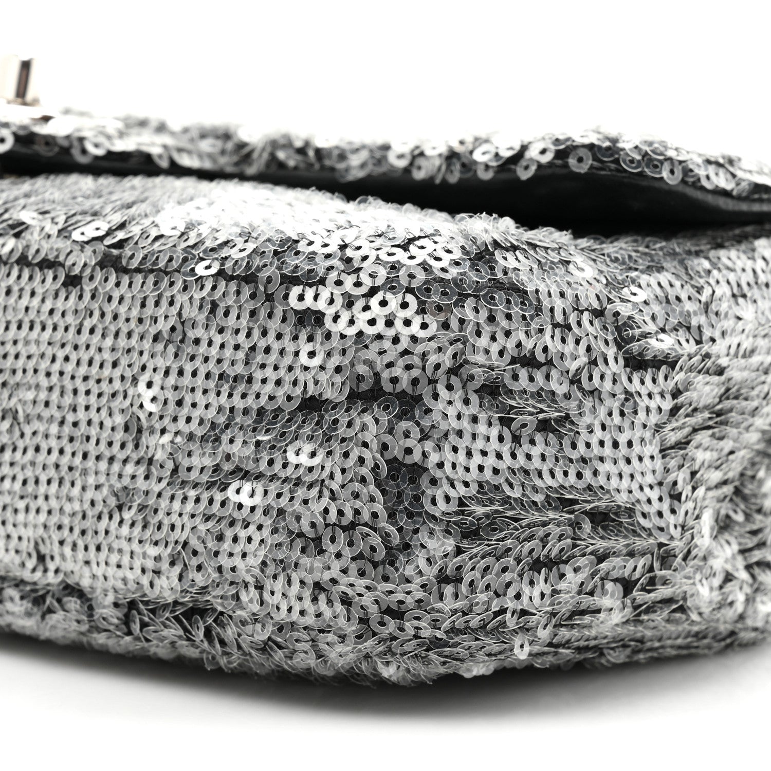 Chanel Sequin Small Single Flap Silver 8 of 9
