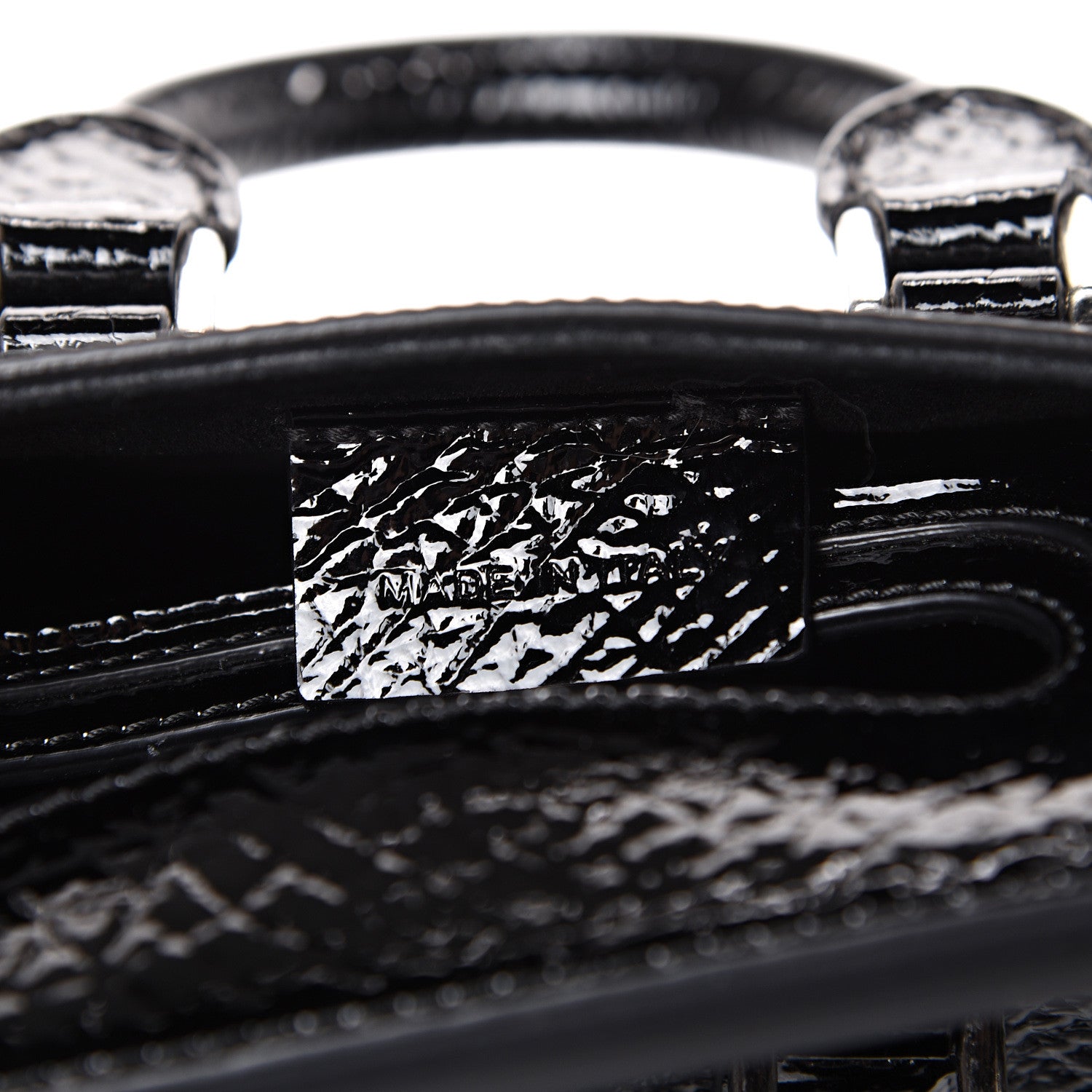 Alexander McQueen Patent Mini Heroine Black 6 of 11