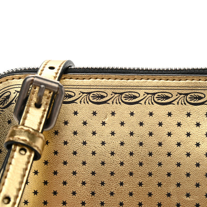 Gucci X SEGA Calfskin GUCCY Stars Mini Dome Shoulder Bag Gold 12 of 12