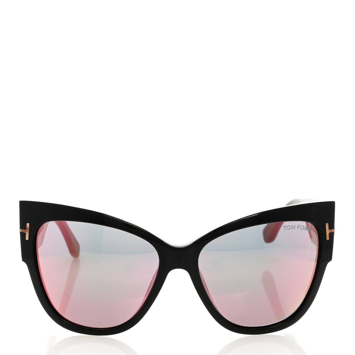 Acetate Anoushka Cat Eye Sunglasses TF371 Black