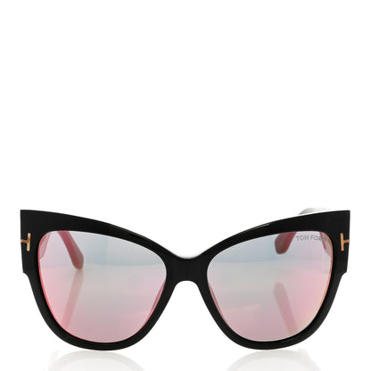 Tom Ford Acetate Anoushka Cat Eye Sunglasses TF371 Black 2 of 8