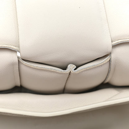 Bottega Veneta Lambskin Maxi Intreccio Padded Chain Cassette Crossbody Bag White 9 of 22
