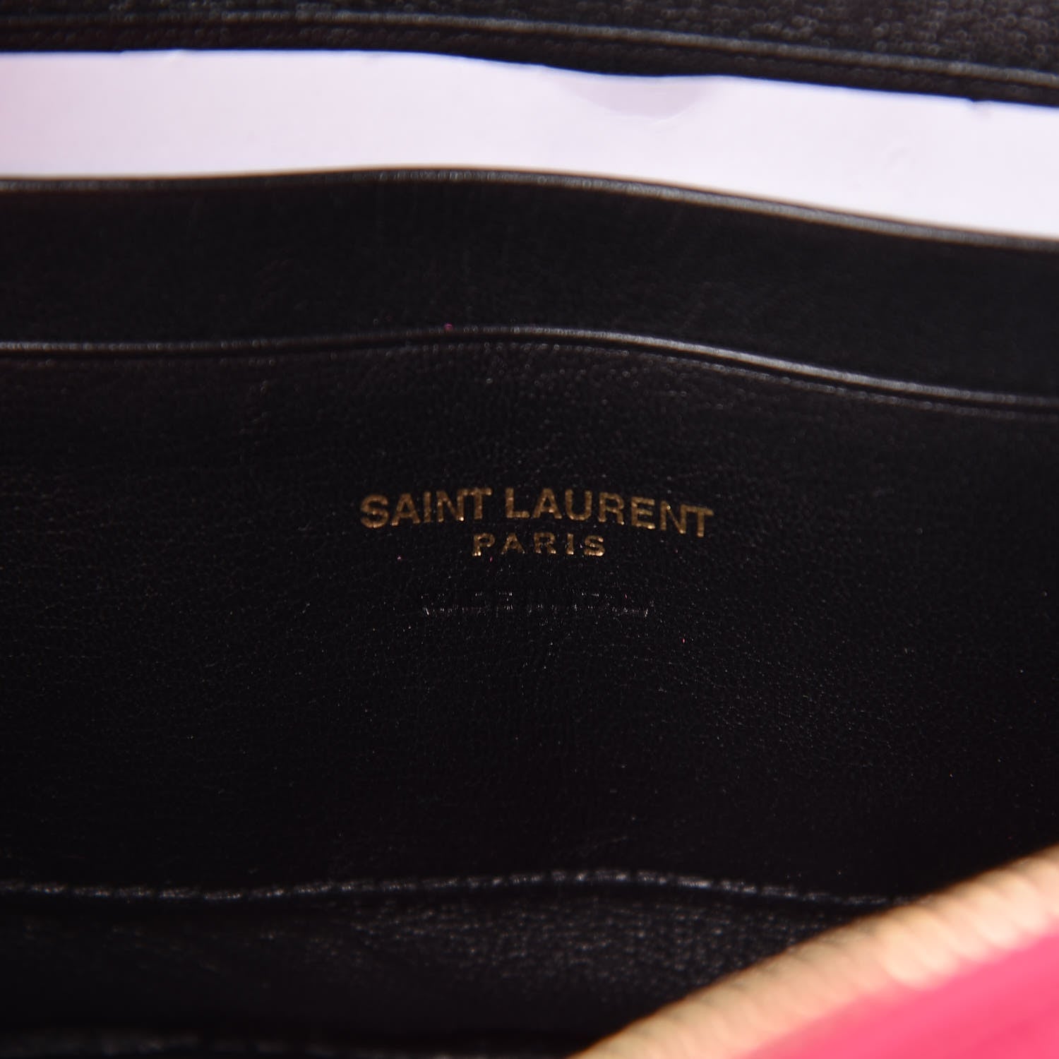 Saint Laurent Grain De Poudre Matelasse Monogram Mini Lou Camera Bag Fuchsia 6 of 10