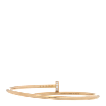 Cartier 18K Yellow Gold Diamond Small Juste Un Clou Bracelet 16 2 of 4