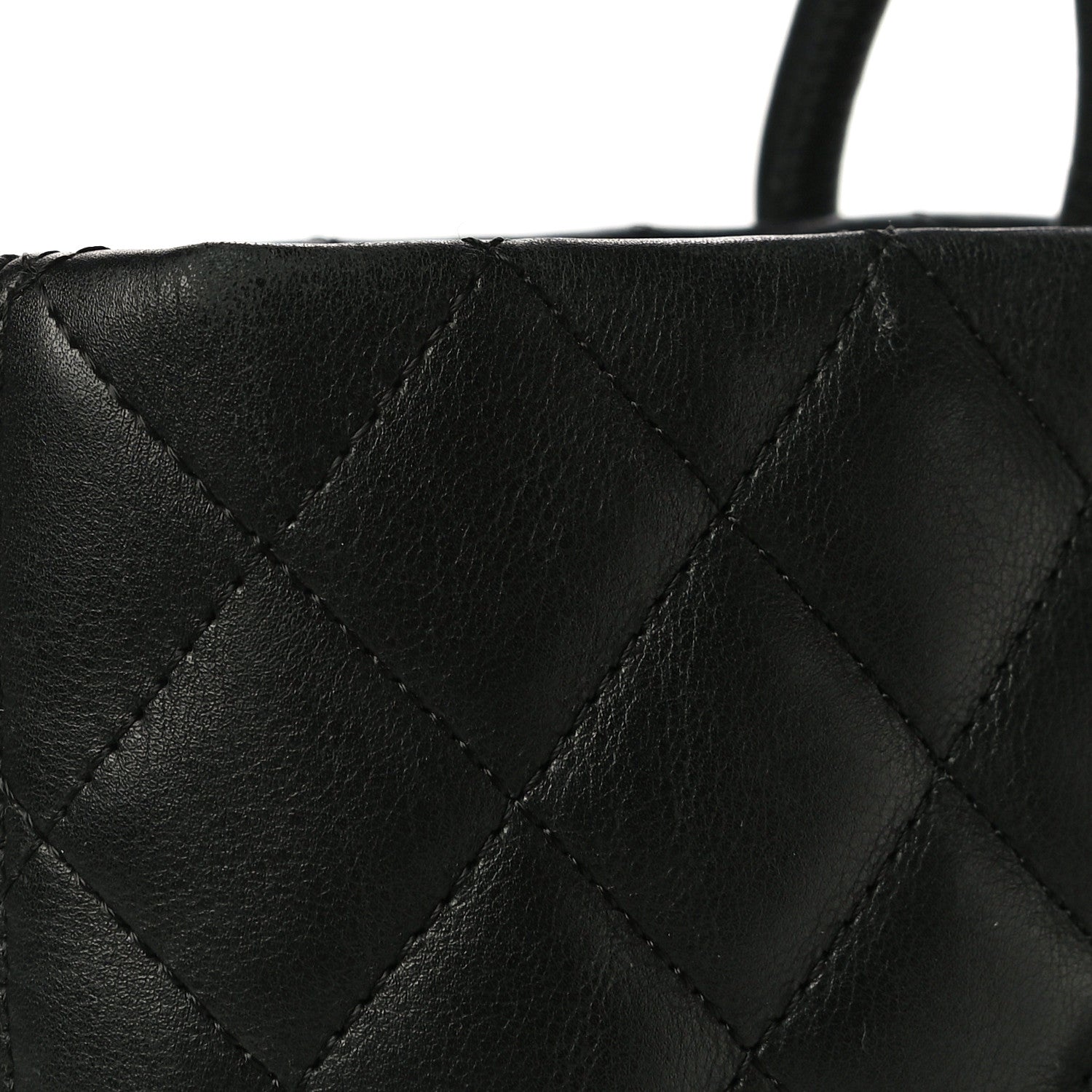 Chanel Calfskin Quilted Large Cambon Tote Black White 14 of 14