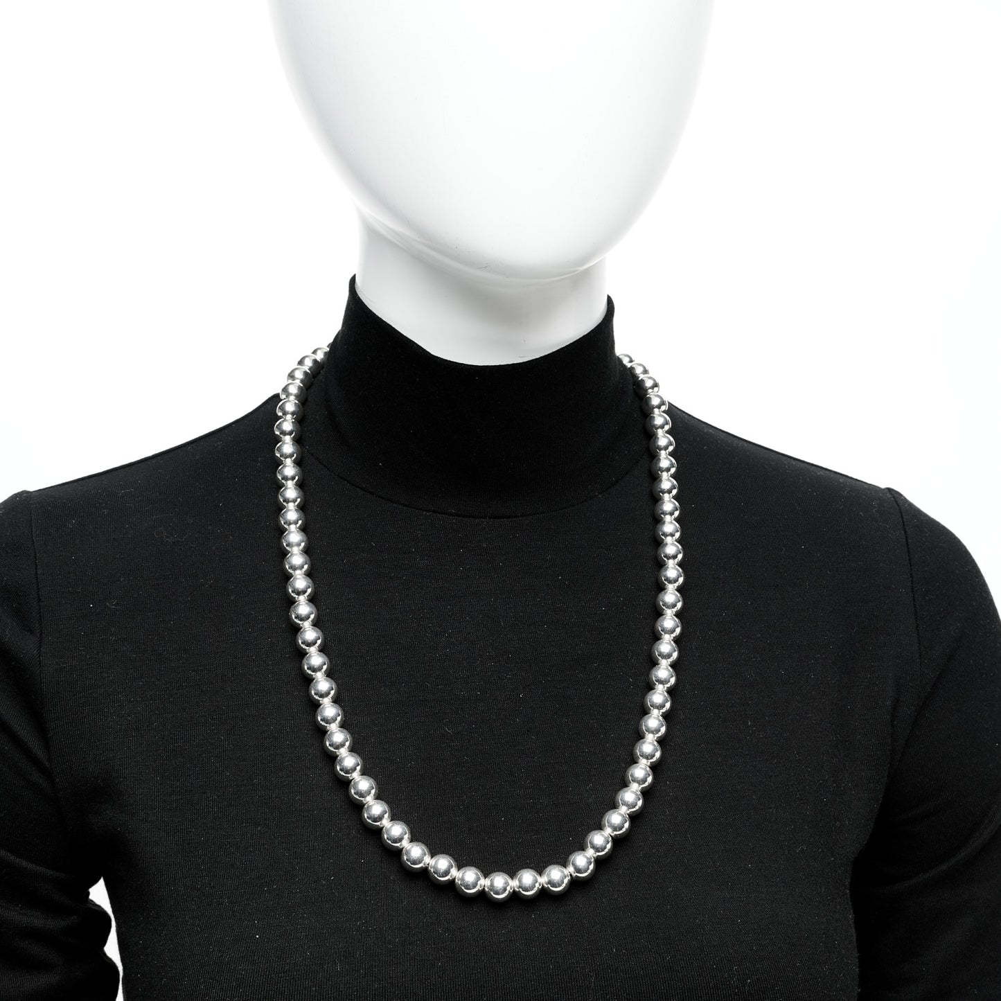 Sterling Silver 10mm Hardwear Ball Necklace 24.5"