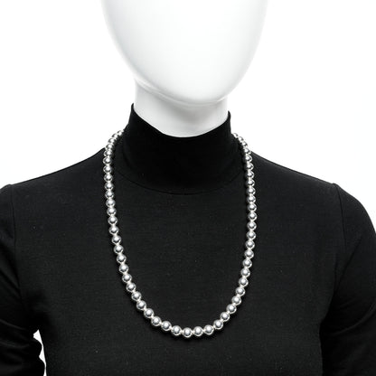 Tiffany Sterling Silver 10mm Hardwear Ball Necklace 24.5" 2 of 6