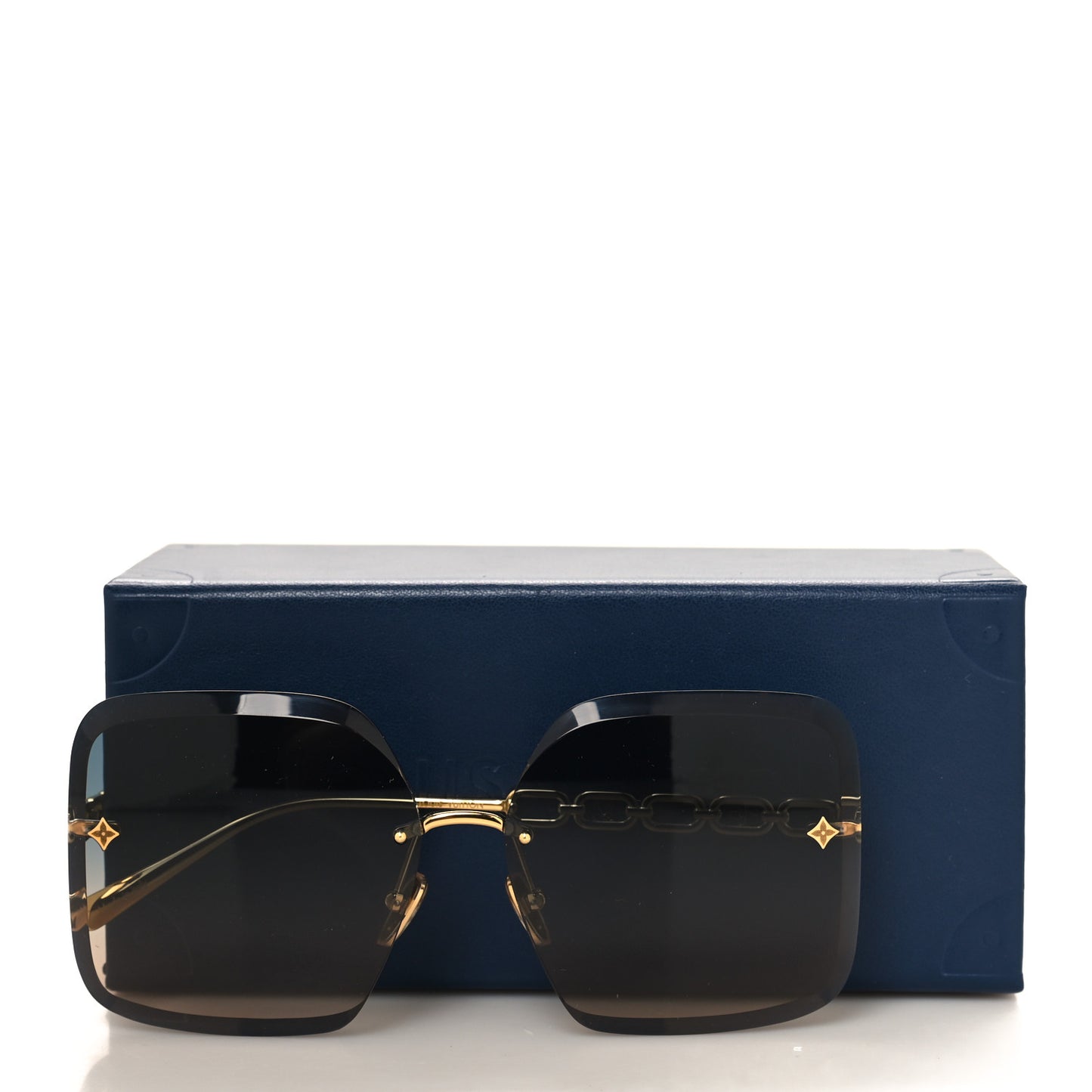 Metal LV Jewel Square Sunglasses Z1860U Gradient Blue