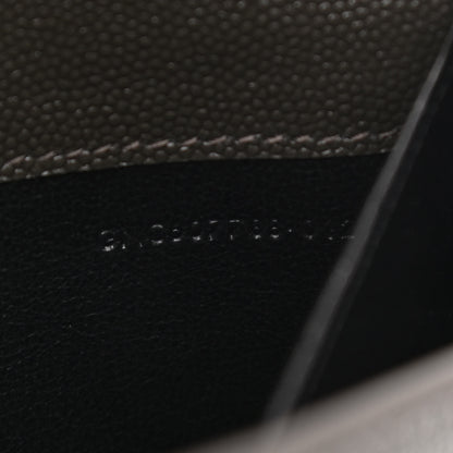 Saint Laurent Grain De Poudre Uptown Chain Wallet Pebble 9 of 12