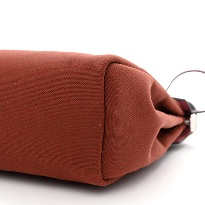 Hermes Military Toile Vache Hunter Tri-Color Herbag Zip Retourne 31 PM Rouge H Ebene Black 11 of 12