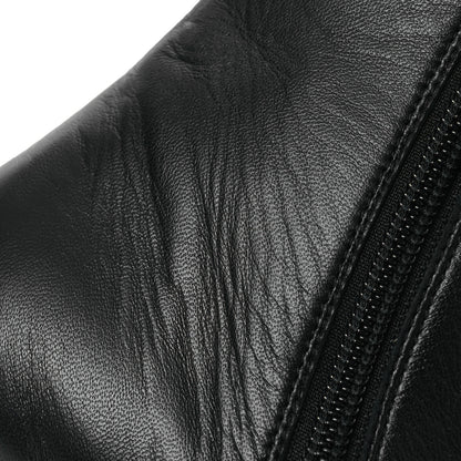 Chanel Mixed Fibers Lambskin Patent Calfskin Convertible High Boots 38 Black 21 of 22