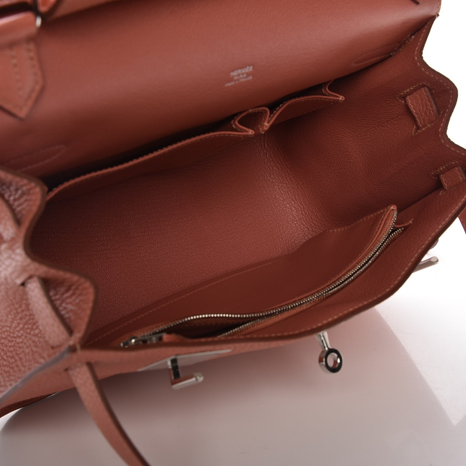 Hermes Taurillon Clemence Jypsiere 28 Rose Thè 5 of 7