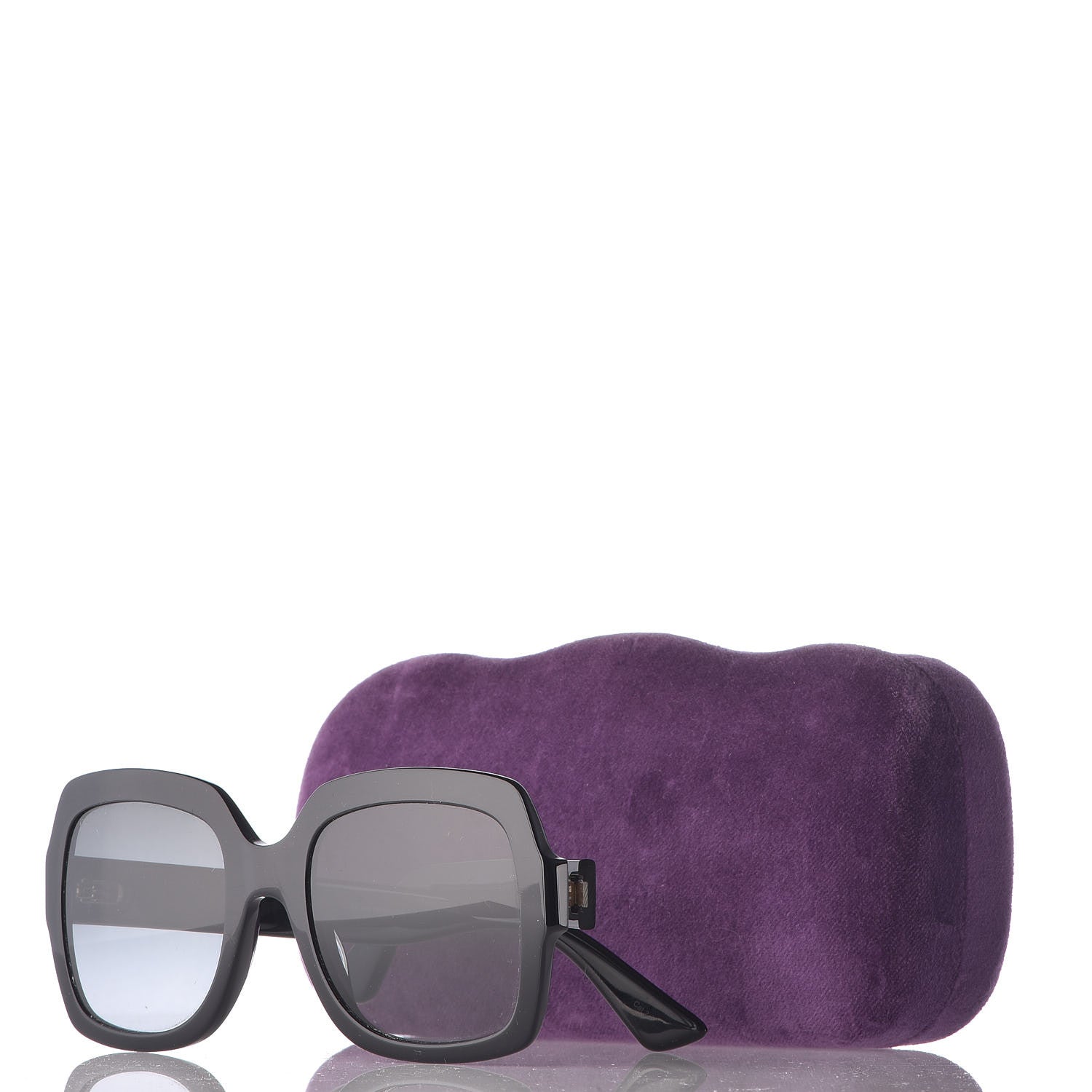Gucci Oversize Square GG 0036S Sunglasses Black 7 of 7