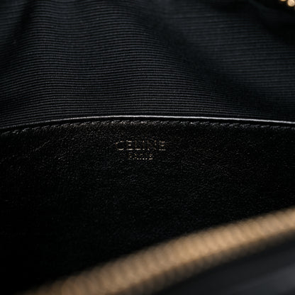 Celine Calfskin Quilted Medium C Charm Bag Black 6 of 8