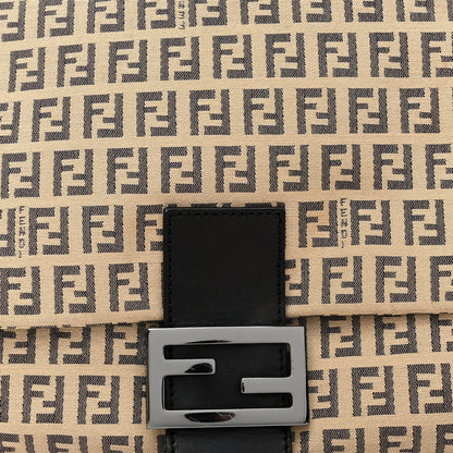 Fendi Zucchino Mama Baguette Mogano Panna Testa di Moro 7 of 10
