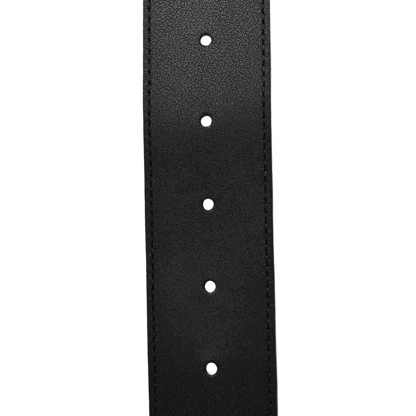 Textured Dollar Calfskin Nickel Double G 40mm Belt 95 38 Black