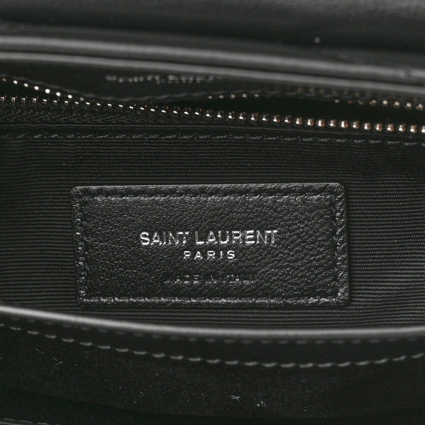 Calfskin Y Quilted Monogram Toy Loulou Crossbody Bag Black