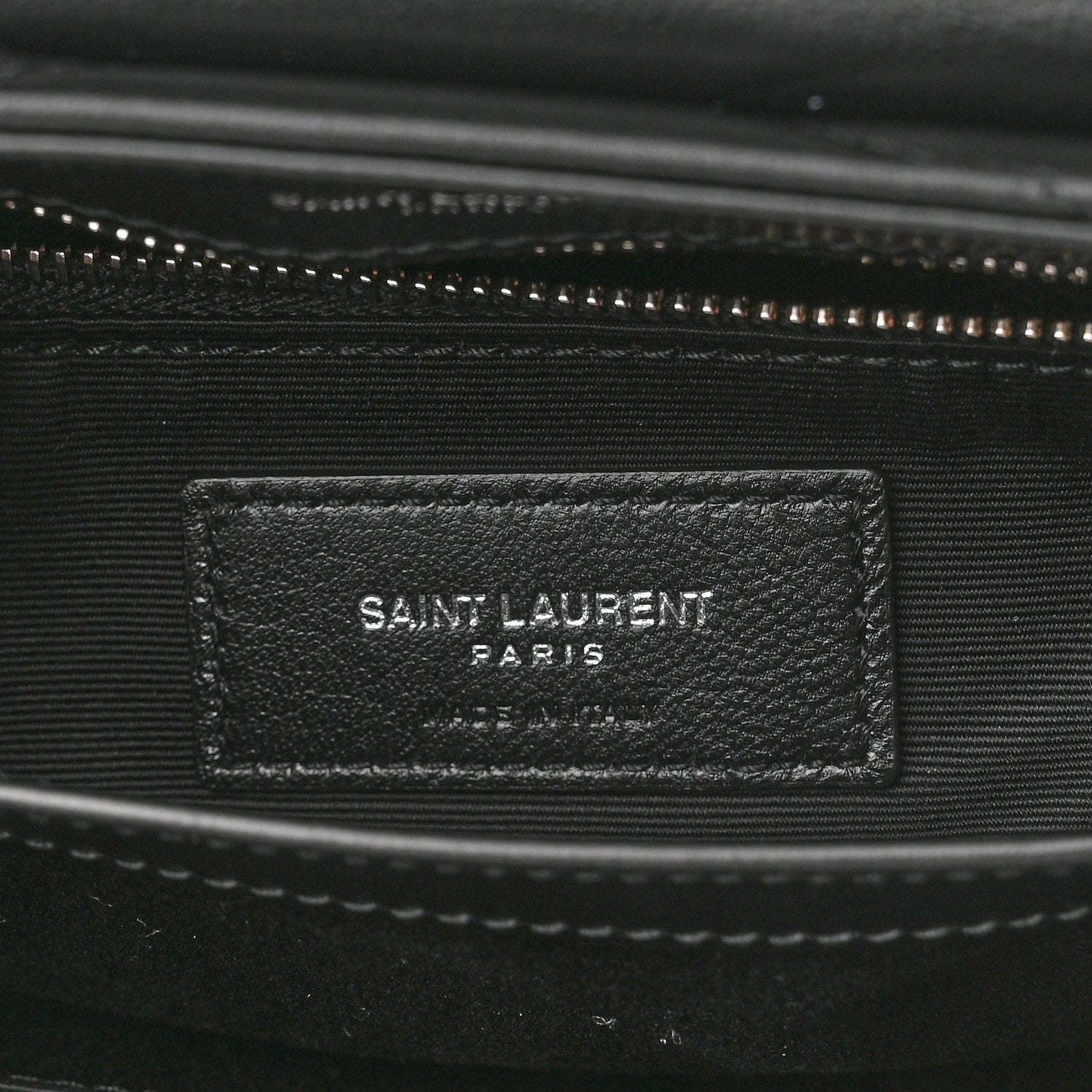 Saint Laurent Calfskin Y Quilted Monogram Toy Loulou Crossbody Bag Black 7 of 12