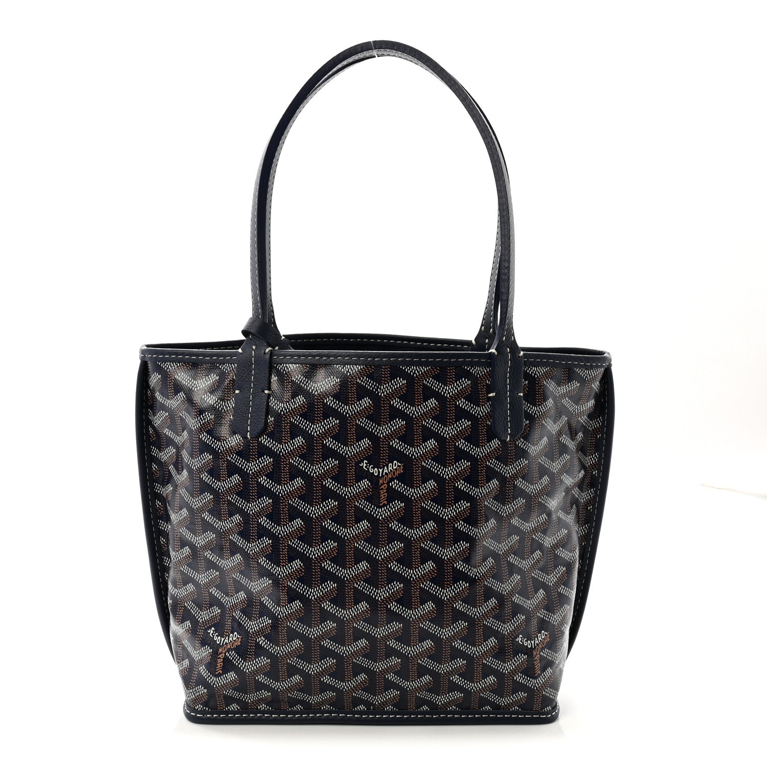 Goyard Goyardine Reversible Mini Anjou Navy 1 of 10