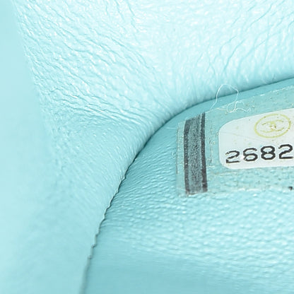 Chanel Caviar Quilted Medium Double Flap Light Blue 7 of 10