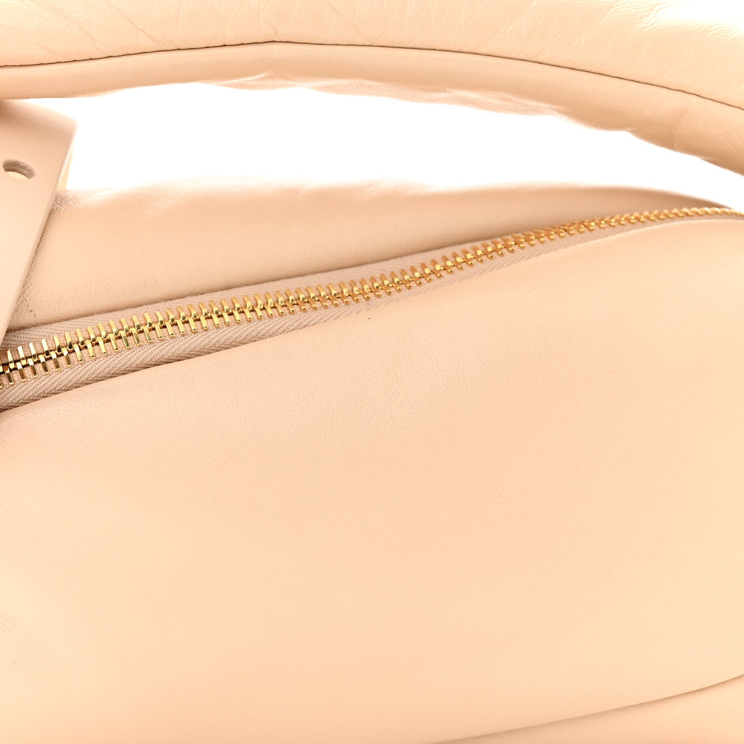 Off-White Calfskin Puffy Pump Pouch Crossbody Bag 19 Sand 8 of 10